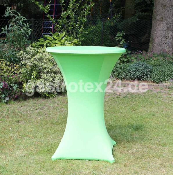 "Tokio Premium" - Stretch-Stehtischhusse - 80-85 cm rund - Farbe: apfelgrün